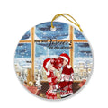 Personalized Kissing Couple Xmas Ornament - Couple With Up to 2 Pets - Best Gift For Christmas - You Will Forever Be My Always - EWFNOK