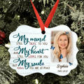 Personalized Photo Rectangle Ornament - My Mind Still Talks To You