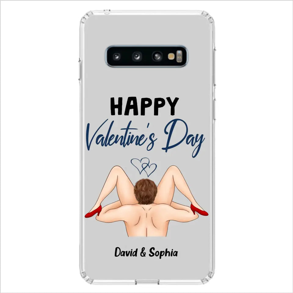 Custom Personalized Couple Phone Case - Gift Idea For Couple/Valentines Day/Her/Him - Happy Valentine's Day - Case For iPhone/Samsung