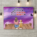 Personalized Memorial Pet Canvas - Memorial Gift For Dog/Cat Lover - Man/Woman/Couple With Up to 4 Pets - Best Friends Are Never Forgotten