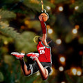 Personalized Basketball Player Acrylic Ornament - Gift Idea For Basketball Lover