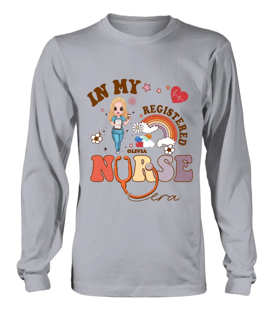 Personalized In My Registered Nurse Era T-Shirt/Long Sleeve/Sweatshirt/Hoodie - Gift Idea For Nurse