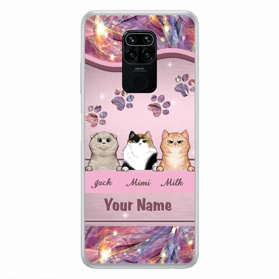 Custom Personalized Cat Phone Case For Oppo/Xiaomi/Huawei - Gift Idea For Cat Lovers- Up to 3 Cats