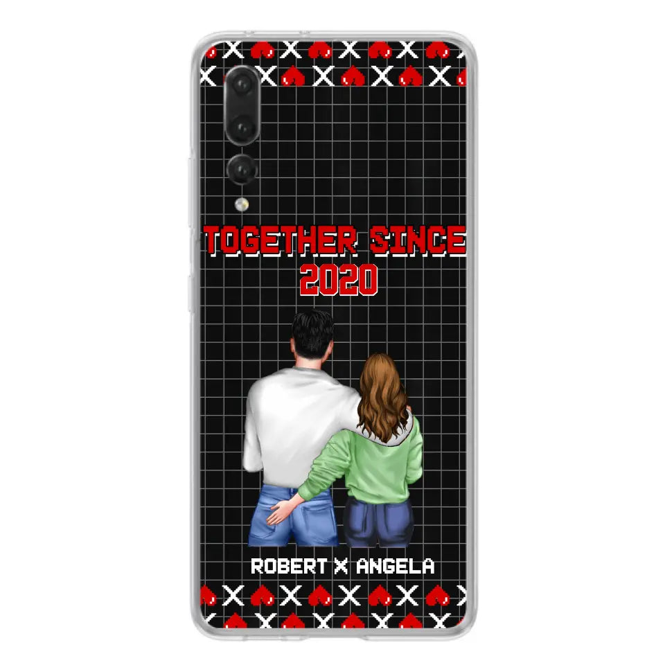 Custom Personalized Couple Phone Case - Gift Idea For Couple/Valentines Day - Together Since 2020 - Case For Oppo/Xiaomi/Huawei