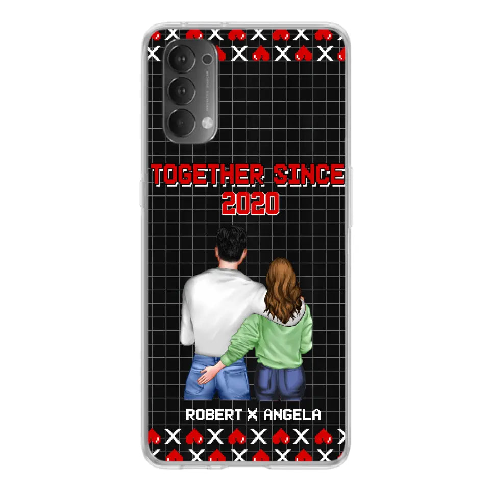 Custom Personalized Couple Phone Case - Gift Idea For Couple/Valentines Day - Together Since 2020 - Case For Oppo/Xiaomi/Huawei