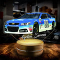 Personalized Racing Car Led Light - Gift for Car Owner/Birthday - Acrylic Car Led Night Light