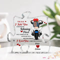 Personalized Biking Couple Acrylic Plaque - Gift For Couple/Him/Her - The Day I Met You