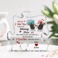 Personalized Camping Couple Acrylic Plaque - Gift For Couple/Camping Lover - The Day I Met You