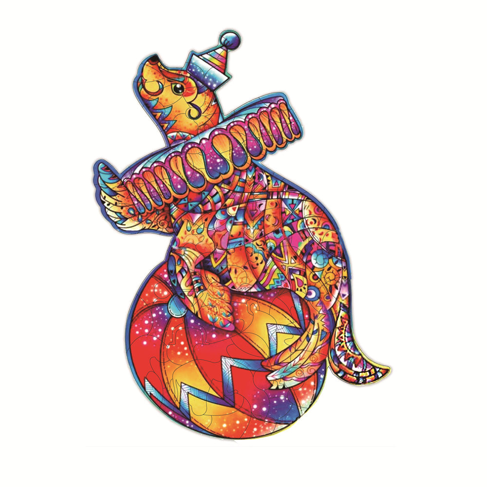 Each Piece Is Animal Shaped Christmas Gift Colorful Elephant Turtle Wooden Jigsaw Puzzles