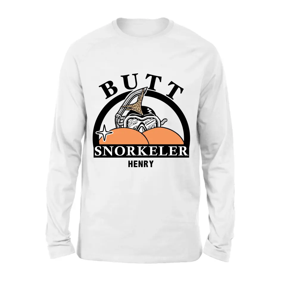 Personalized Butt Snorkeler T-Shirt/Long Sleeve/Sweatshirt/Hoodie - Gift Idea For Couple/Him/Her