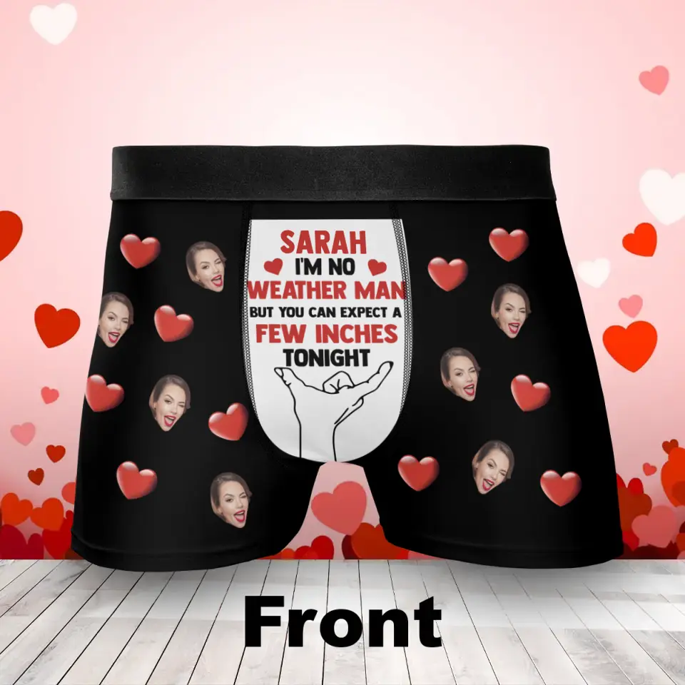 Personalized Upload Photo AOP Men's Boxer Briefs - Gift Idea For Him/Valentines - Upload Photo