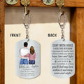 Personalized Couple Aluminum Keychain - 
 Gift Idea For Couple/Valentine's Day - Sent With Hugs I Held This Keychain