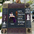 Personalized Witch Quilt/Fleece Throw Blanket - Halloween Gift Idea For Witch Lovers - She's Got That Whole Magic Driven Gypsy