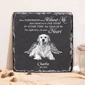 Personalized Memorial Photo Square Lithograph - Gift Idea For Pet Lover - When Tomorrow Starts Without Me