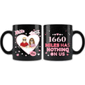 Personalized Distance Couple Coffee Mug - Gift Idea For Couple - Miles Has Nothing On Us