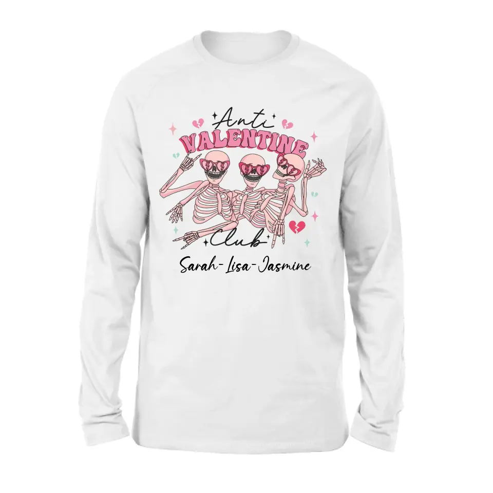 Personalized Funny Shirt/Hoodie - Valentine's Day Gift Idea - Anti Valentine Club