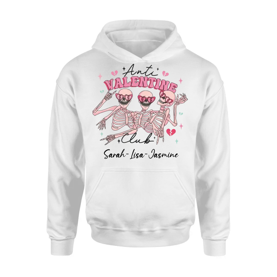 Personalized Funny Shirt/Hoodie - Valentine's Day Gift Idea - Anti Valentine Club