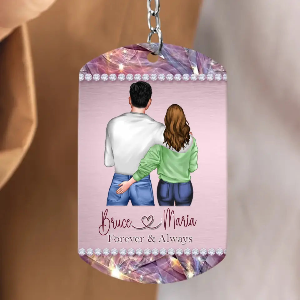 Personalized Couple Aluminum Keychain - 
 Gift Idea For Couple/Valentine's Day - In Case I Don't Say It Enough