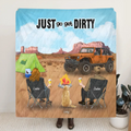 Personalized Off-Road SUVs Quilt/Fleece Blanket - Best Gift Idea For Off-Road Lovers - Man/Woman/Couple With Up To 3 Pets - Just Go Get Dirty