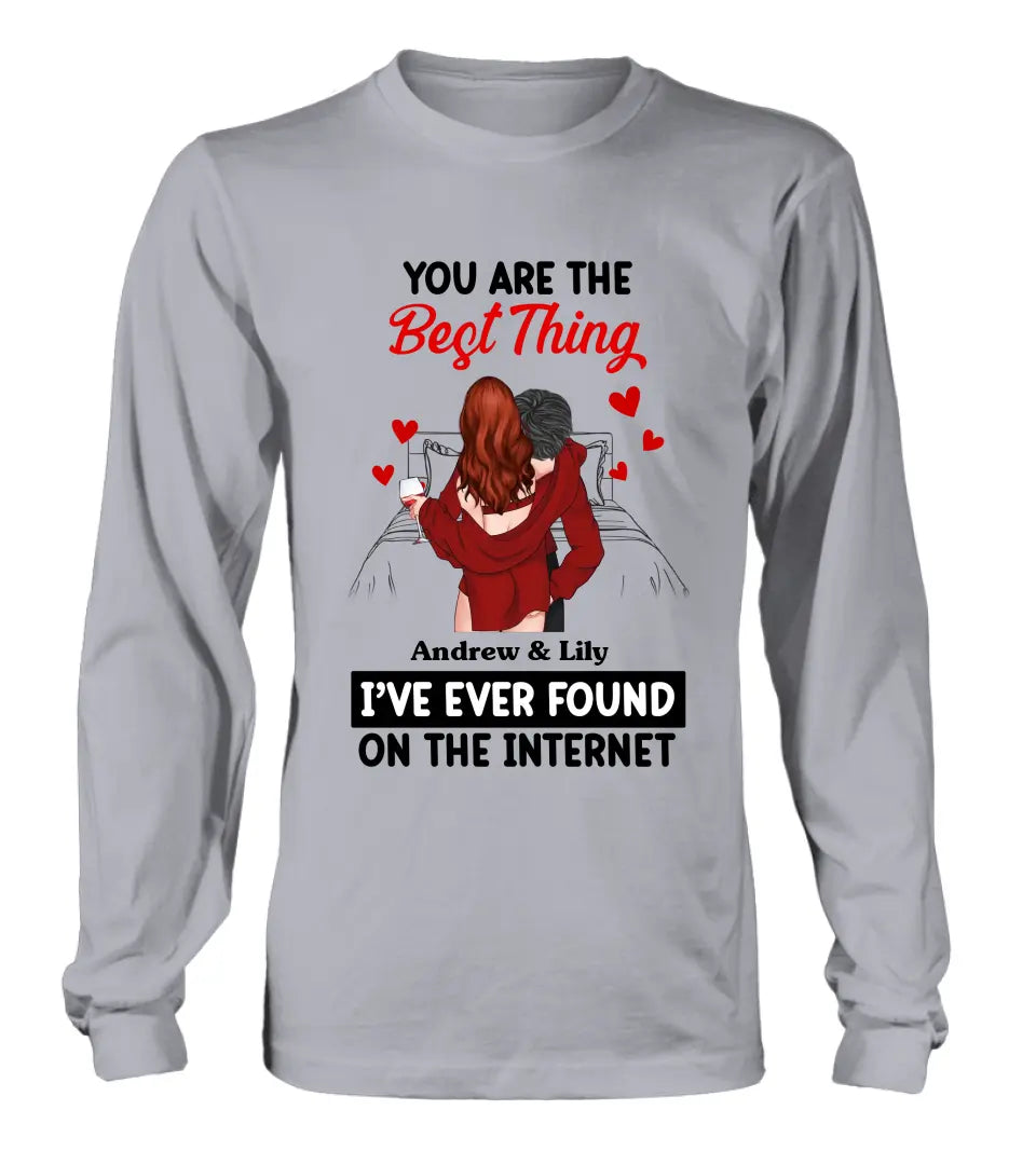 Personalized Couple Shirt/Hoodie - Gift Idea For Husband From Wife/Couple Gift/Valentine's Day - You Are The Best Thing