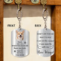 Personalized Memorial Dog Aluminum Keychain - Upload Photo - Memorial Gift Idea For Dog Mom - Don't Cry For Me Mom I'm Okay