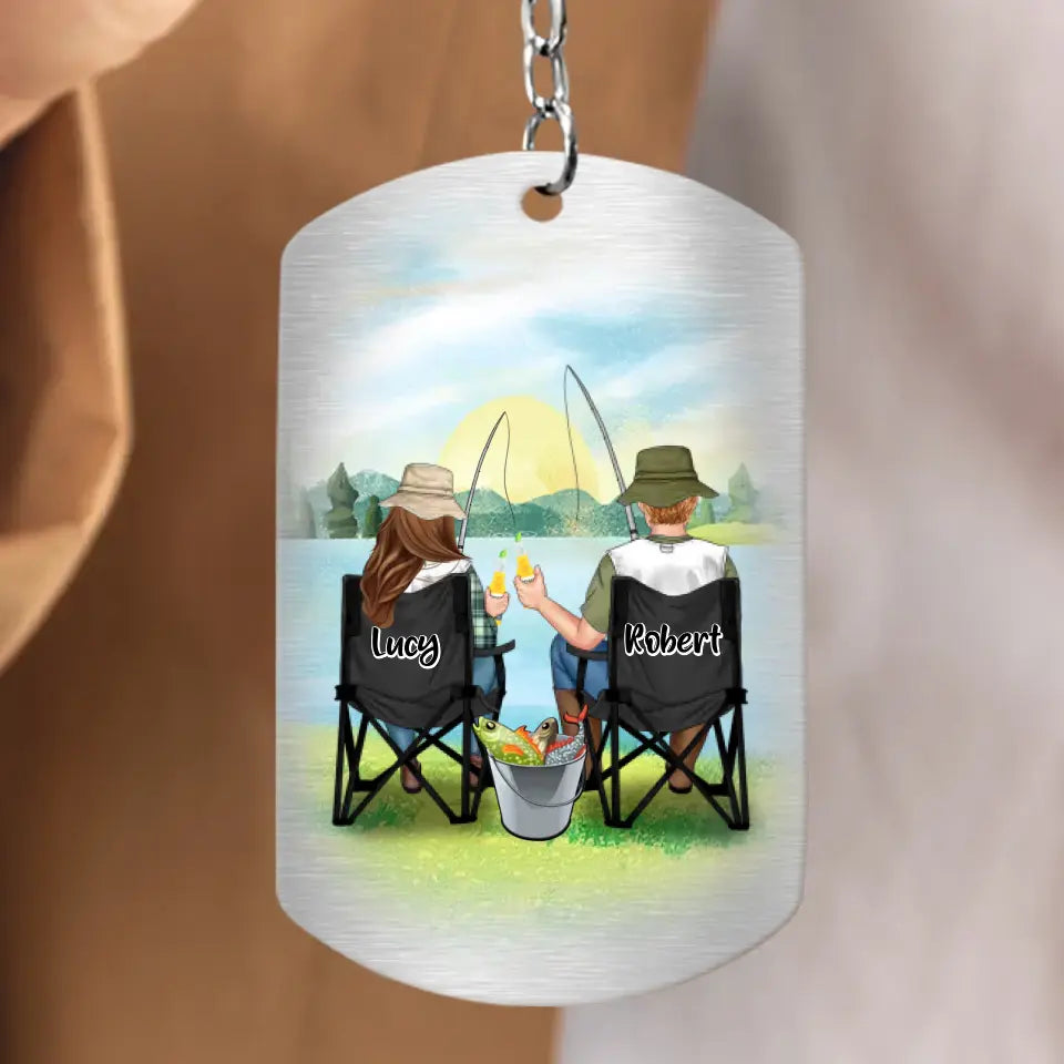Personalized Fishing Couple Aluminum Keychain - Gift Idea For Couple/Fishing Lovers - You Are The Greatest Catch Of My Life