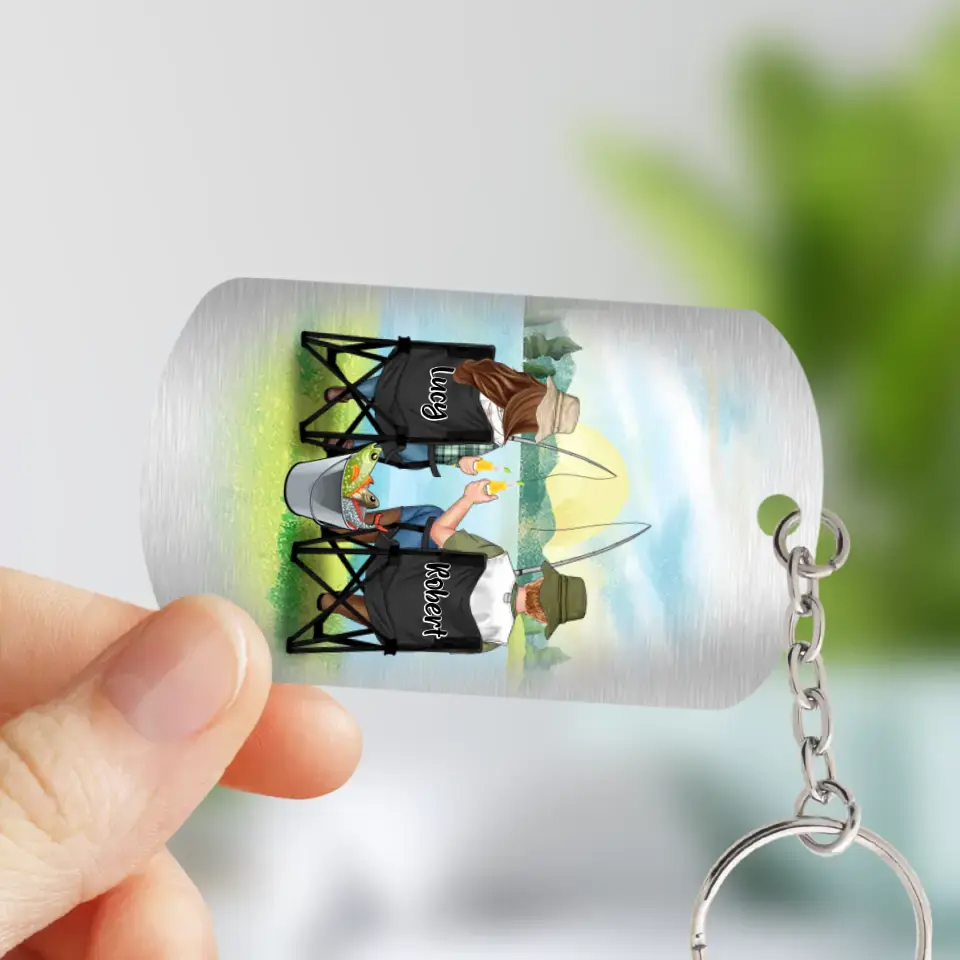 Personalized Fishing Couple Aluminum Keychain - Gift Idea For Couple/Fishing Lovers - You Are The Greatest Catch Of My Life