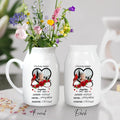 Personalized Memorial Ceramic Flower Vase - Memorial Gift Idea - Upload Photo - Always Loved, Never Forgotten, Forever Missed