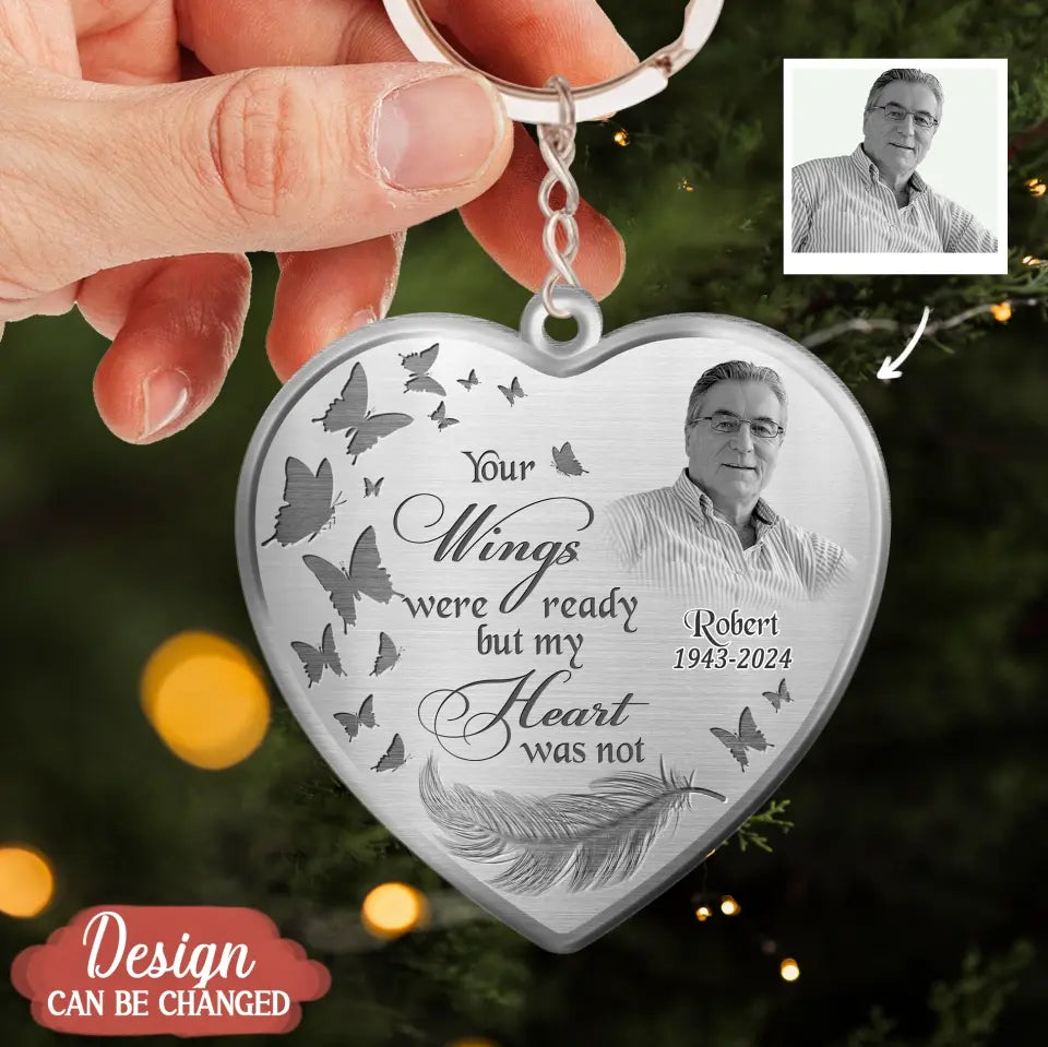 Personalized Photo Heart Acrylic Keychain - Memorial Gift Idea For Pet Lover - If Love Could Have Saved You, You Would Have Lived Forever