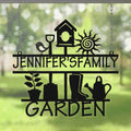 Custom Personalized Garden Metal Sign - Gift Idea For Family/ Garden Lover/ Garden's Decoration