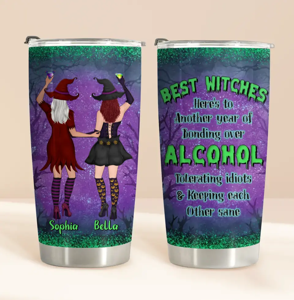 Personalized Witch Besties Tumbler - Gift Idea For Witch Lovers/Friends - Best Witches