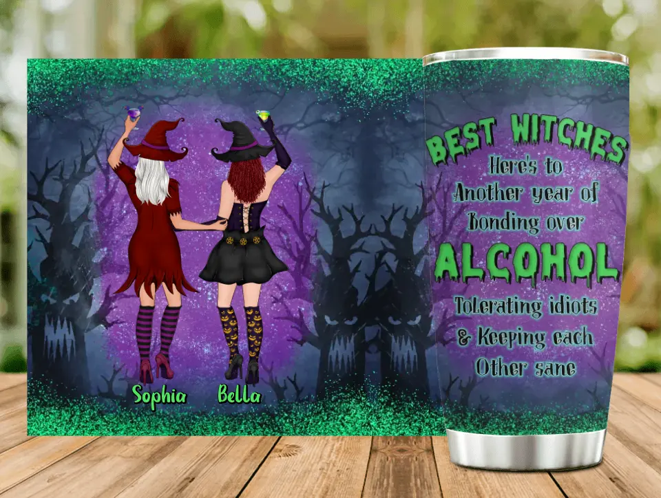 Personalized Witch Besties Tumbler - Gift Idea For Witch Lovers/Friends - Best Witches