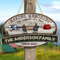 Personalized Camping 2 Layered Wooden Art - Gift Idea For Camping Lover/Couple/Family - Couple/Parents With Up to 2 Kids And 2 Pets - Welcome To Camp Chaos
