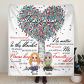 Personalized To My Mom Quilt/Fleece Throw Blanket - Gift Idea For Mother's Day - I'll Always Be With You