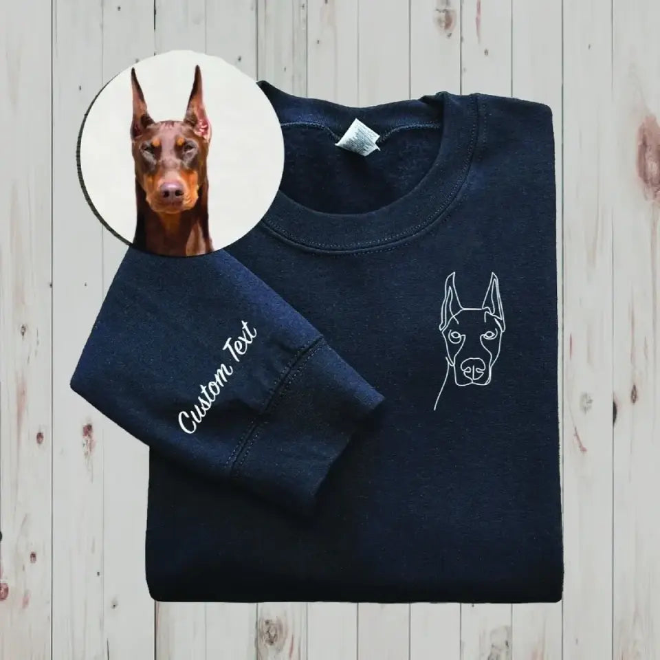 Personalized Embroidered Sweatshirt - Gift Idea for Valentin's Day/Mother's Day/Father's Day