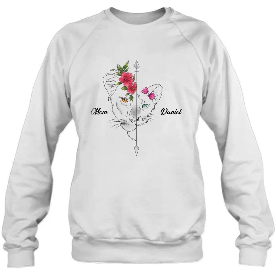 Personalized Lion Mom Shirt - Up to 5 Kids - Mother's Day Gift Idea for Mom/Grandma