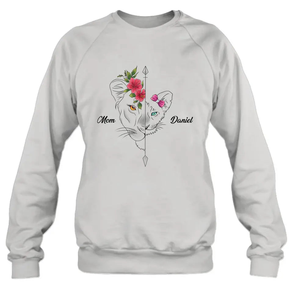 Personalized Lion Mom Shirt - Up to 5 Kids - Mother's Day Gift Idea for Mom/Grandma