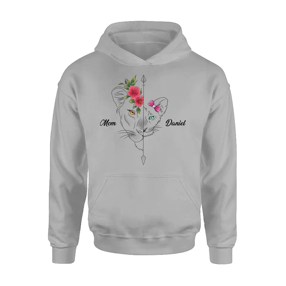 Personalized Lion Mom Shirt - Up to 5 Kids - Mother's Day Gift Idea for Mom/Grandma