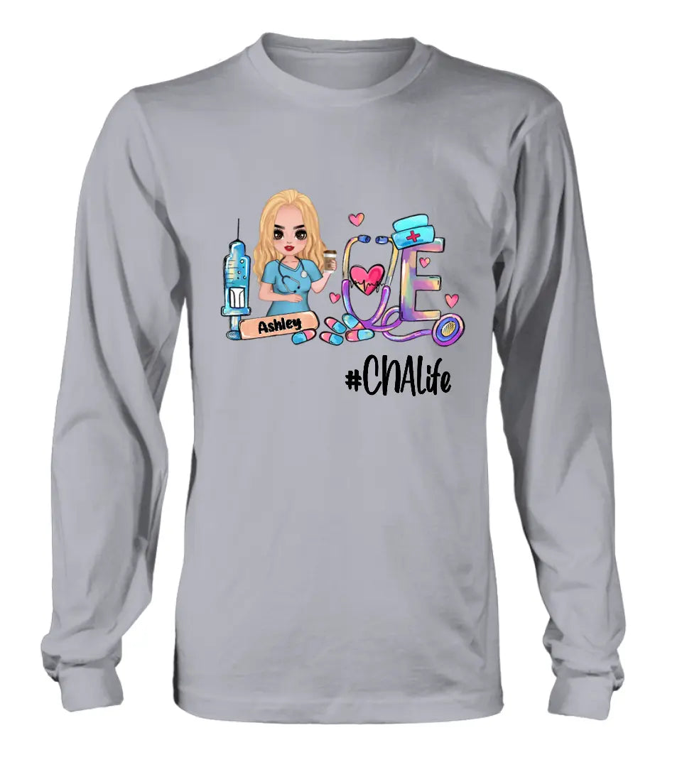 Custom Personalized Nurse Shirt - Gift Idea For Nurse - CNA Life