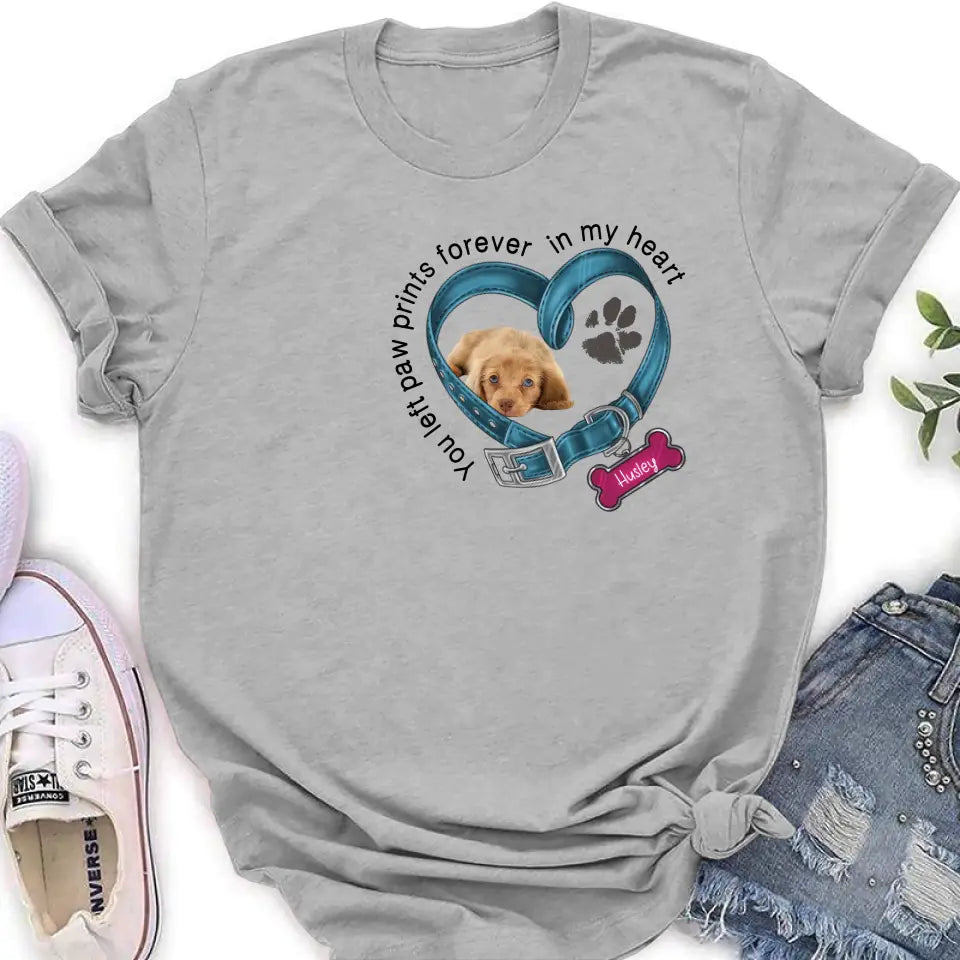Personalized Memorial Dog Collar Shirt - Upload Photo - Pet Memorial Gift For Dog Lovers
