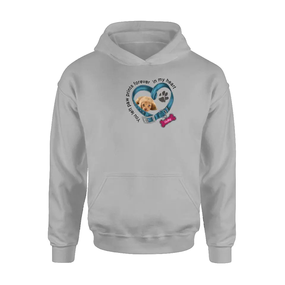Personalized Memorial Dog Collar Shirt - Upload Photo - Pet Memorial Gift For Dog Lovers