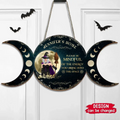 Personalized Witch Wooden Sign - Halloween Gift Idea/Home Decor/Kitchen Wicca - Please Be Mindful Of The Energy You Bring Into This Space