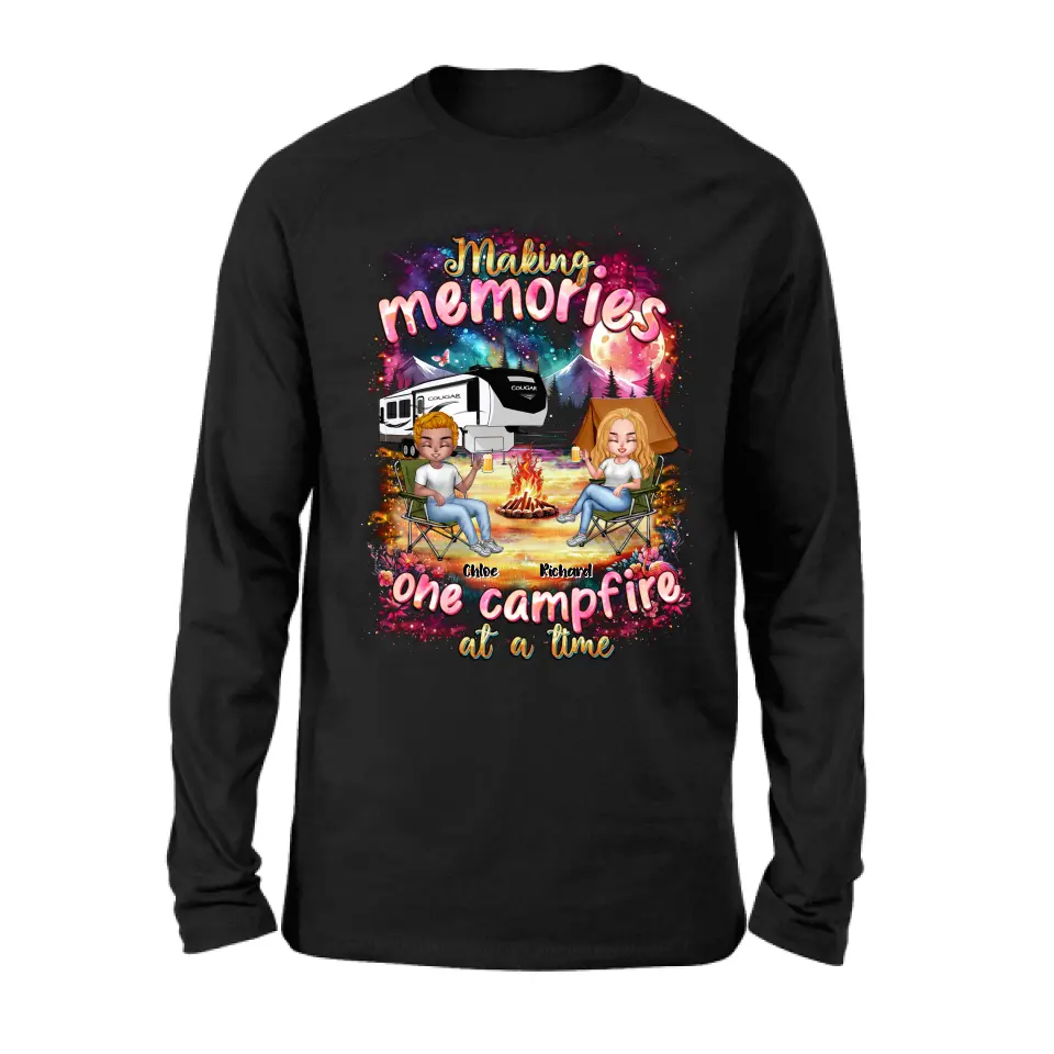 Personalized Camping Shirt/Hoodie - Camping Lovers Gift Idea - Making Memories One Campfire At A Time