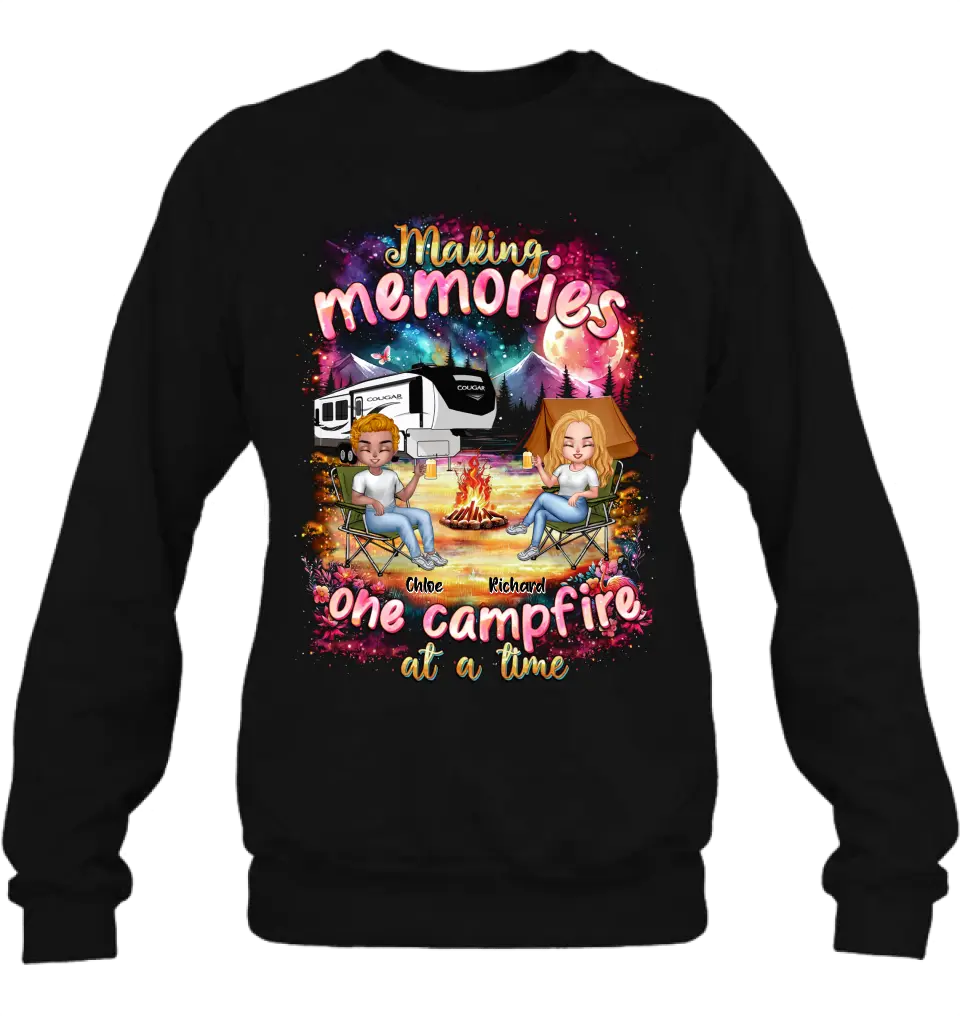 Personalized Camping Shirt/Hoodie - Camping Lovers Gift Idea - Making Memories One Campfire At A Time