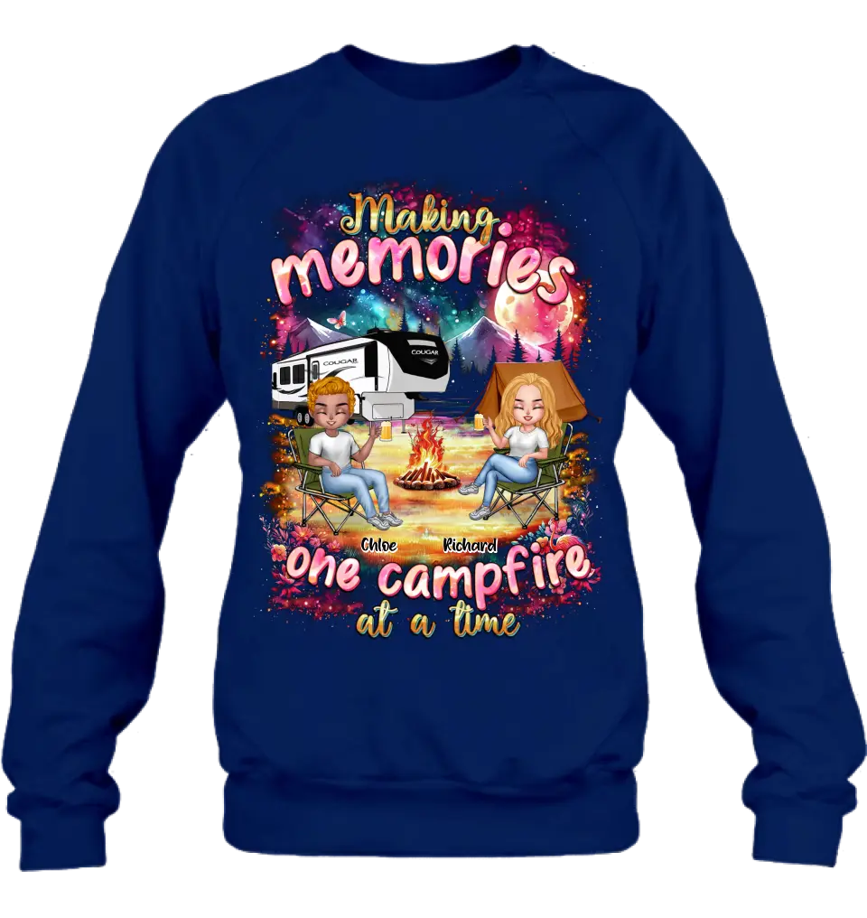 Personalized Camping Shirt/Hoodie - Camping Lovers Gift Idea - Making Memories One Campfire At A Time