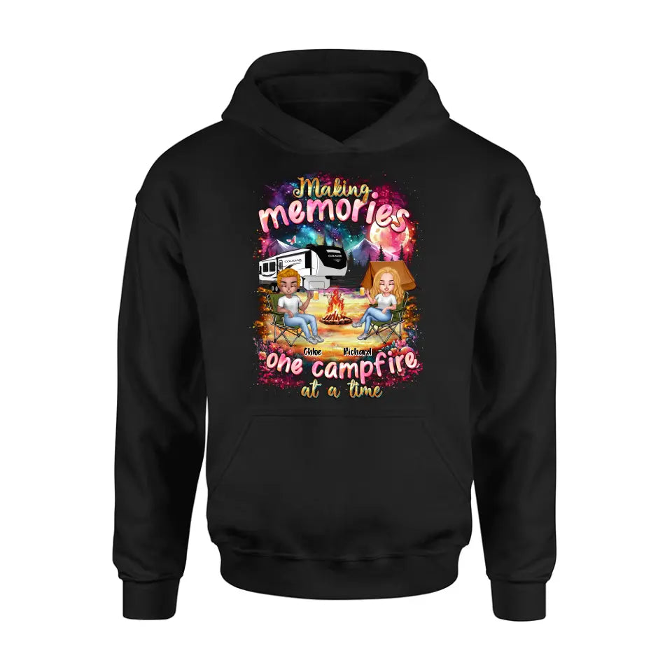Personalized Camping Shirt/Hoodie - Camping Lovers Gift Idea - Making Memories One Campfire At A Time