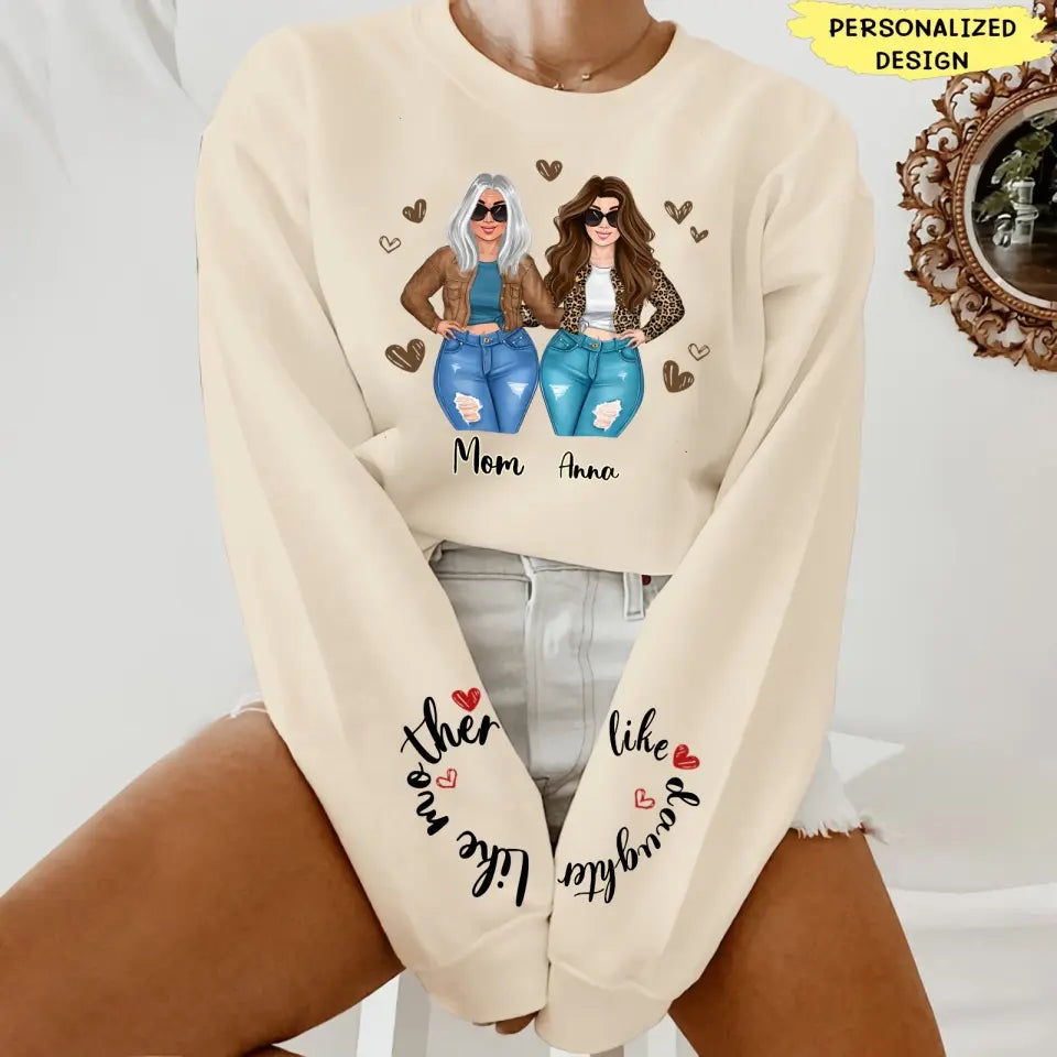 Personalized Mother Daughter AOP Sweater -  Mother's Day Gift Idea For Mom - Like Mother Like Daughter