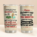 Personalized Step Dad Tumbler - Dad with up to 5 Children - Father's Day Gift Idea for Step Dad - I Realize That We're Not Biologically Related