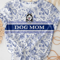 Personalized Dog Mom Vintage Pattern T-Shirt - Up to 5 Dogs - Gift Idea For Dog Mom/Mother's Day