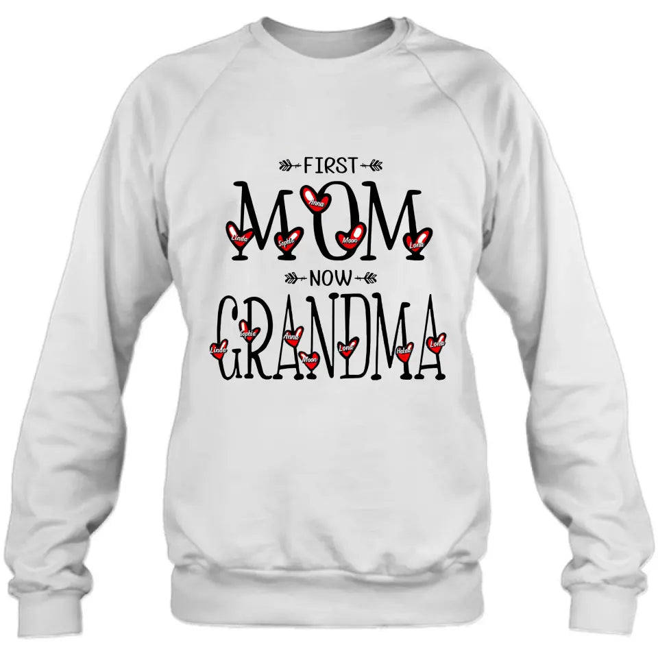 Personalized Mom And Grandma Shirt - Up to 5  Kids & 7 Grandkids - Mother's Day Gift Idea for Mom/Grandma
